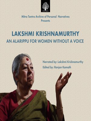 cover image of Lakshmi Krishnamurty